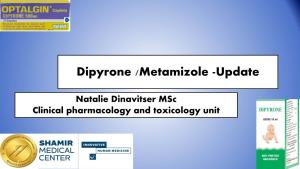 Dipyrone (Metamizole) –Background