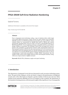 FPGA‐SRAM Soft Error Radiation Hardening