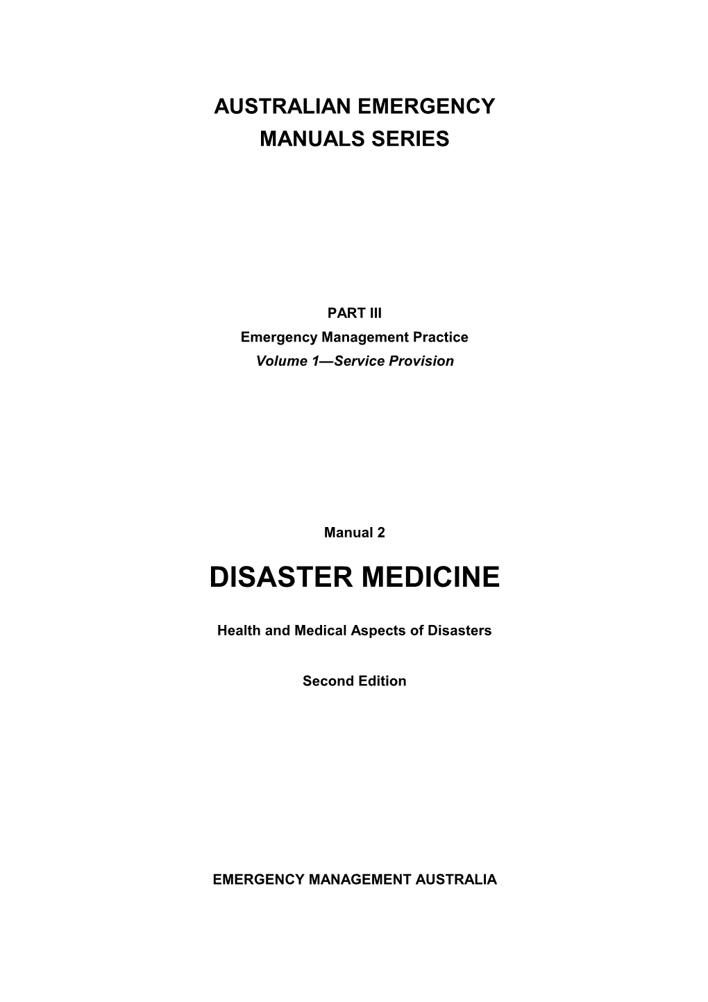 Disaster Medicine .Pdf