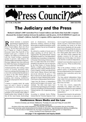 The Judiciary and the Press