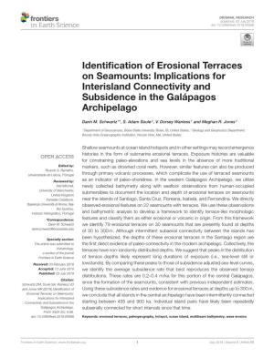 Identification of Erosional Terraces on Seamounts