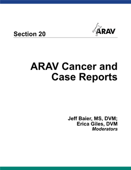 ARAV Cancer and Case Reports