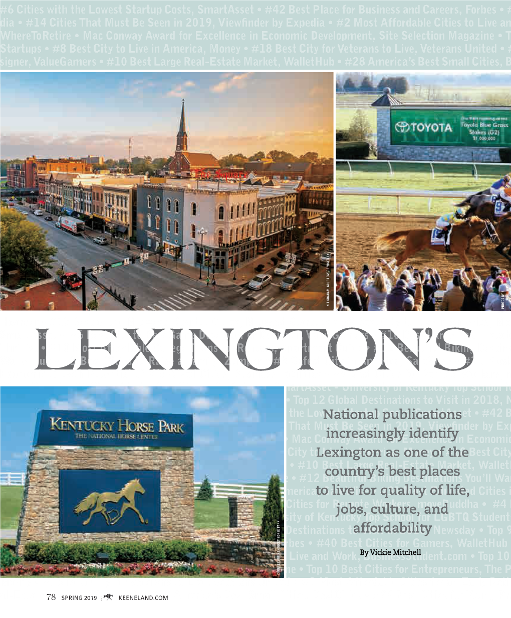 National Publications Increasingly Identify Lexington As