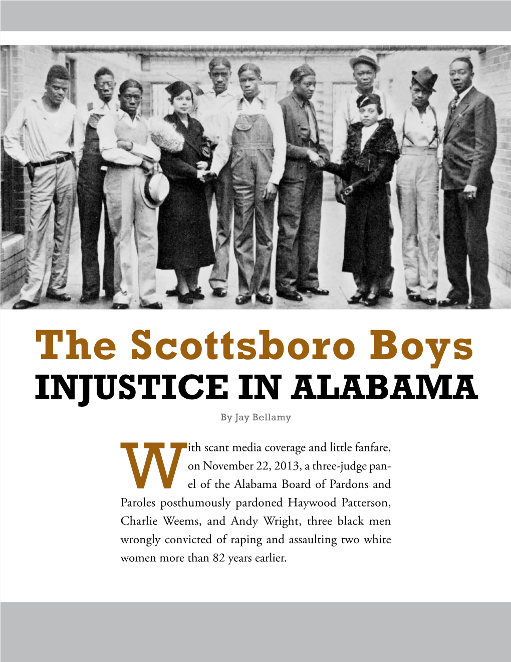 The Scottsboro Boys: Injustice in Alabama