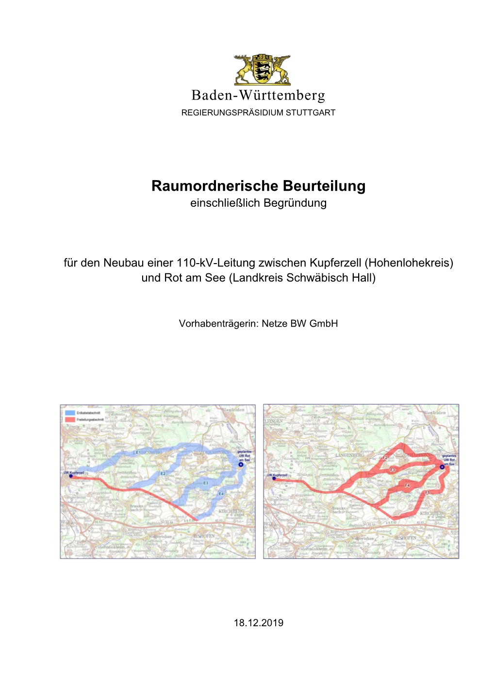 Baden-Württemberg Raumordnerische Beurteilung