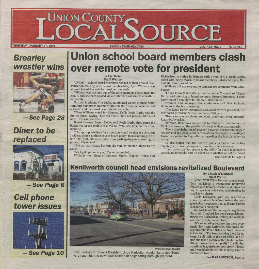 Union School Board Members Clash Over Remote Vote