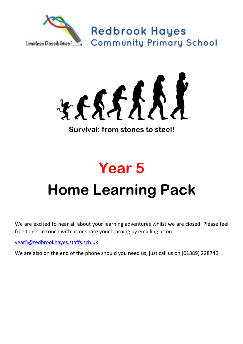 Year 5 Home Learning Pack