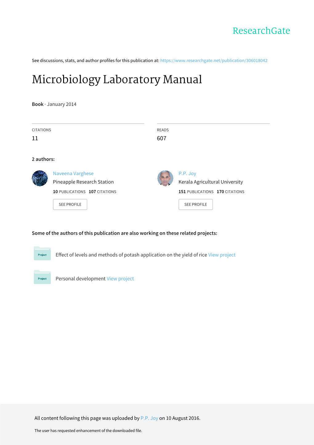 Microbiology Laboratory Manual