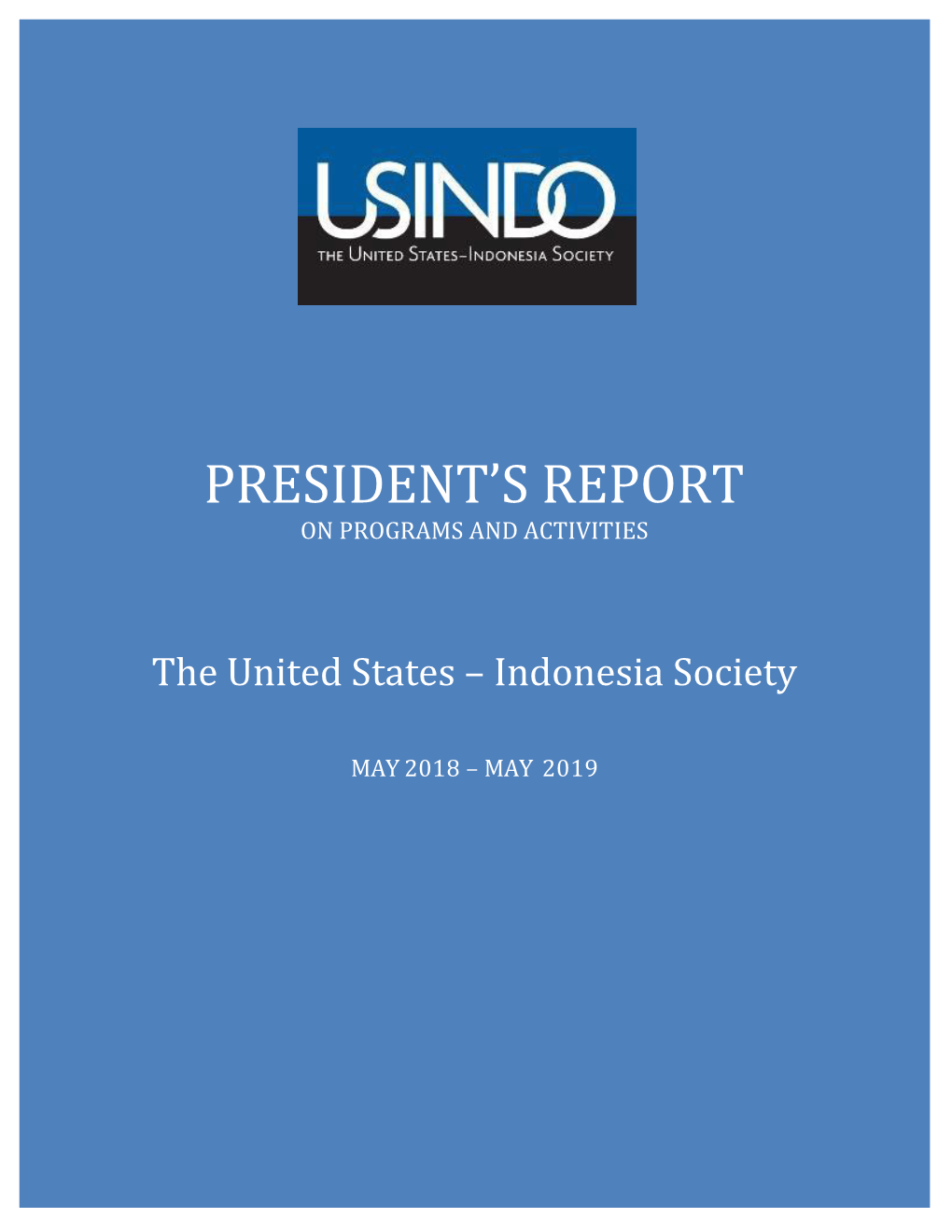 President's Report