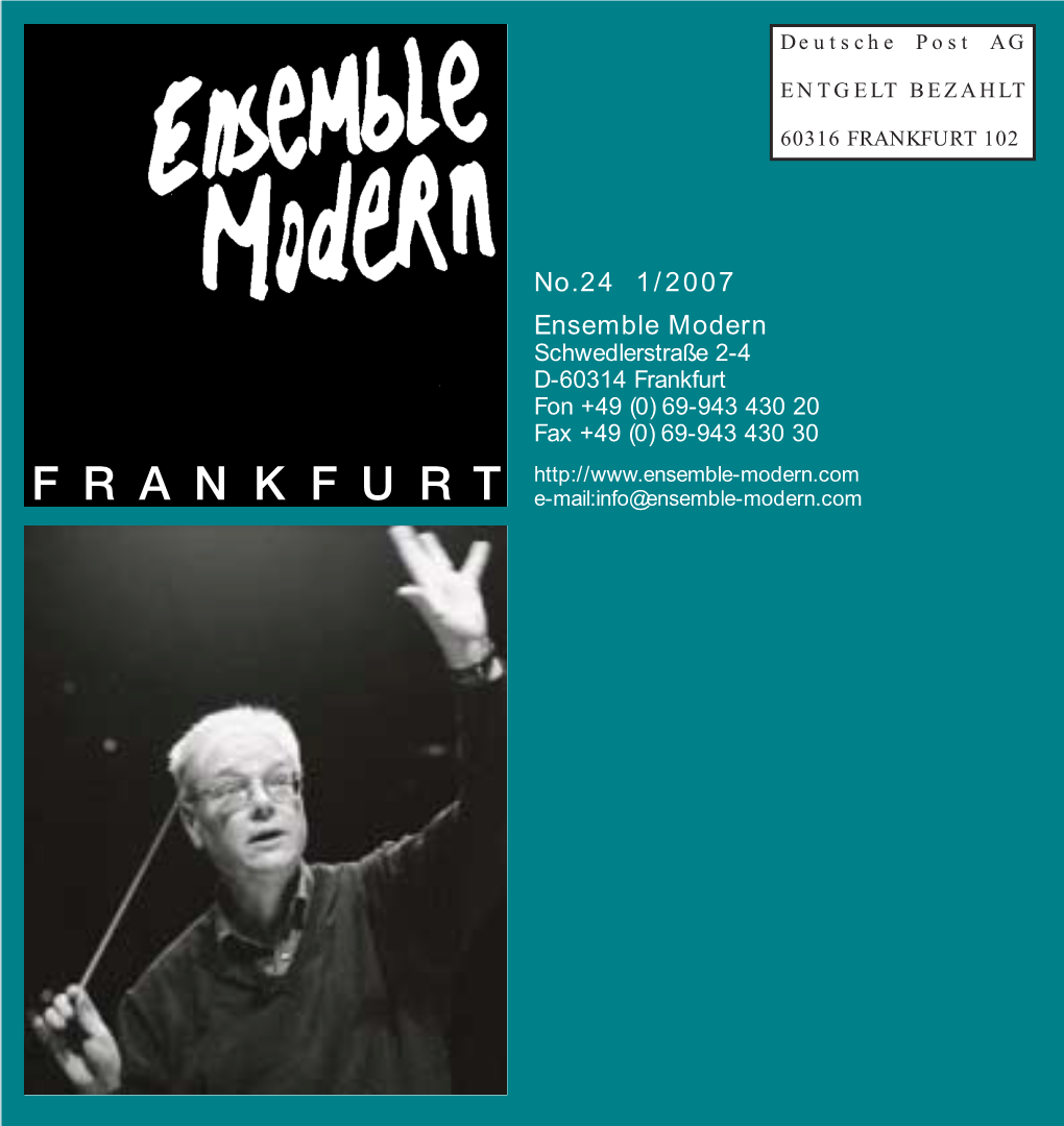 No.24 1/2007 Ensemble Modern