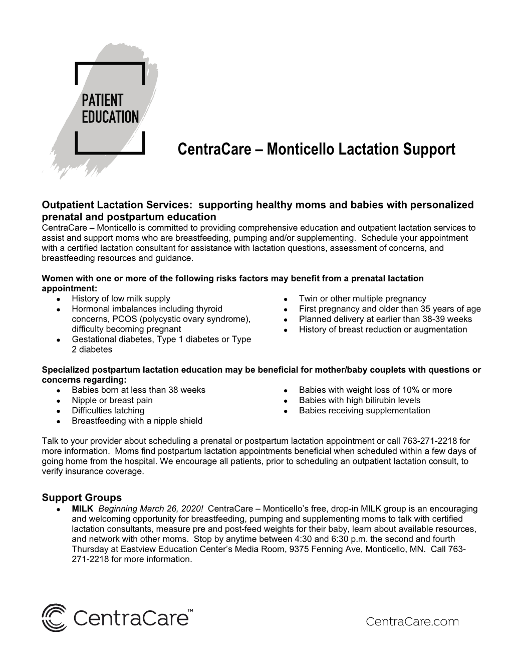 Monticello Lactation Support