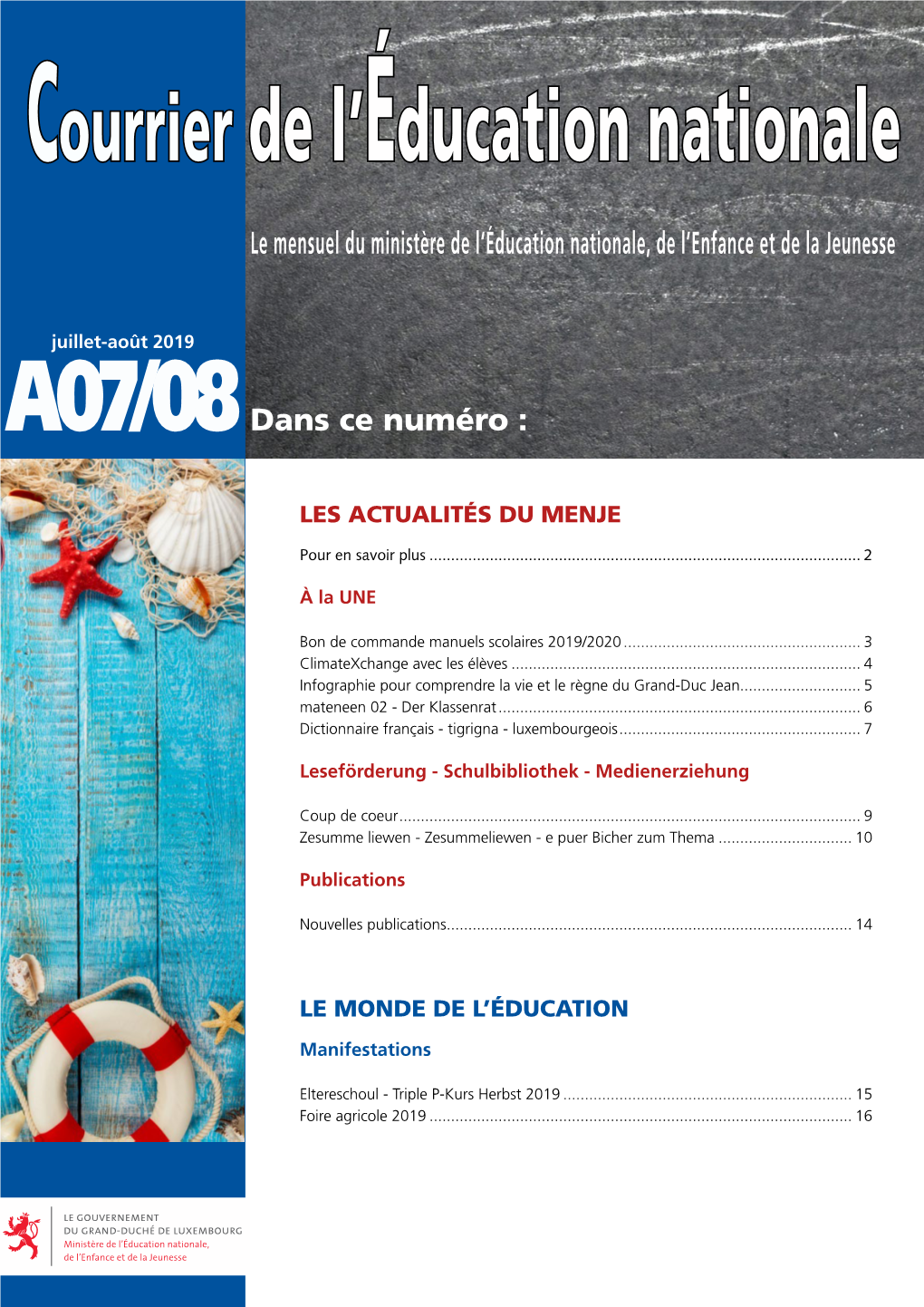 Courrier De L'éducation Nationale A07