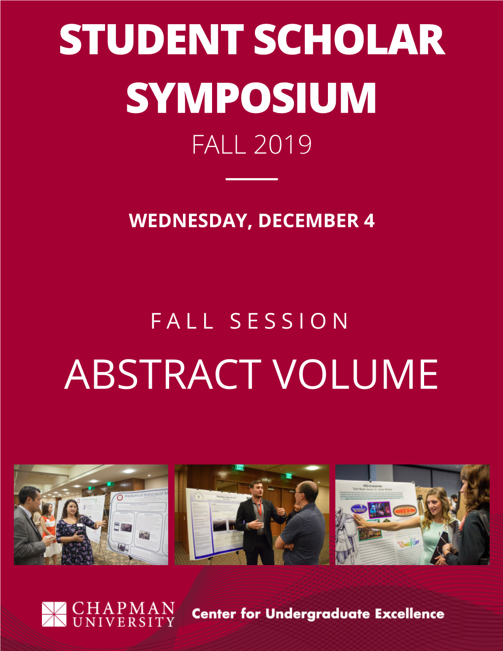 Fall 2019 Student Scholar Symposium Abstract Volume