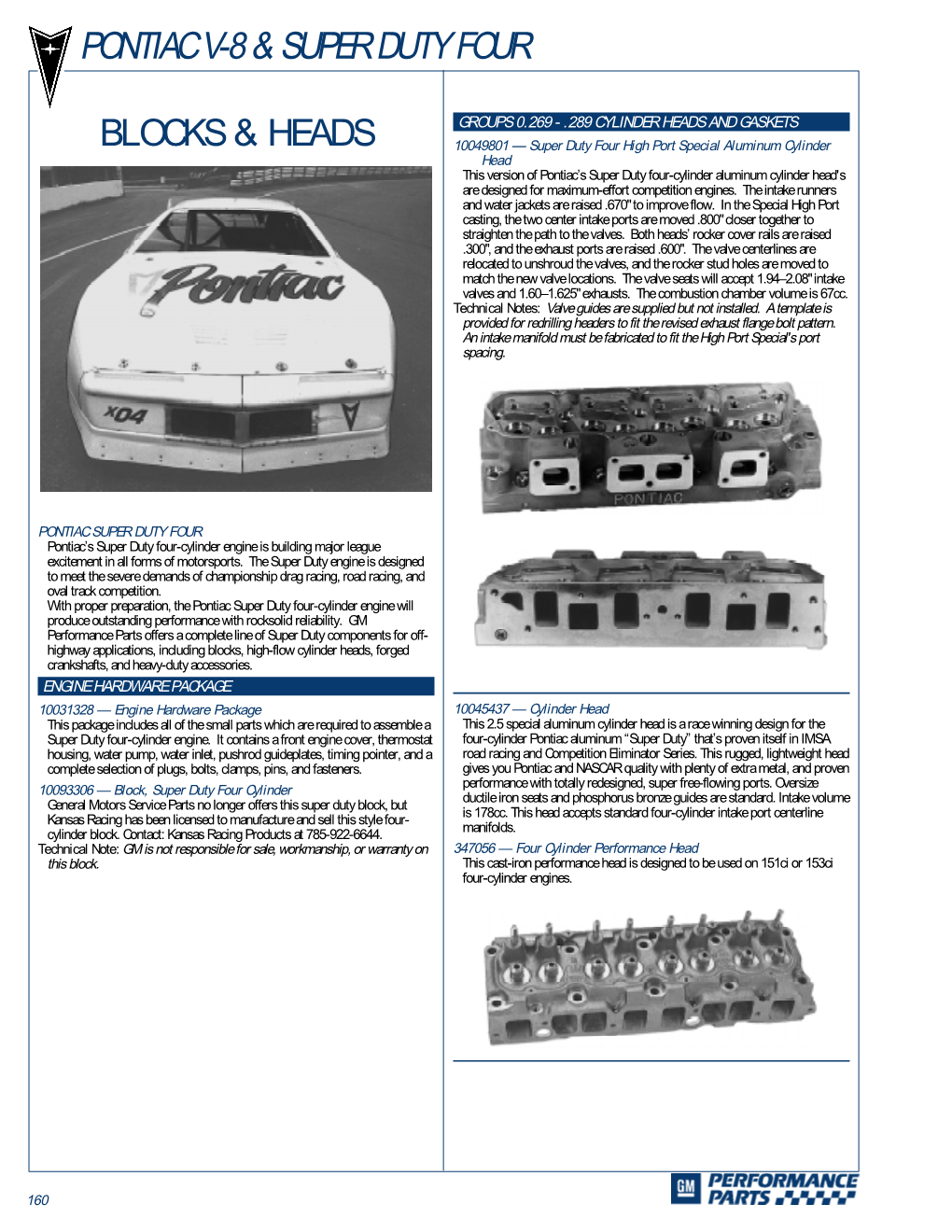 Pontiac V-8 & Super Duty Four Blocks & Heads