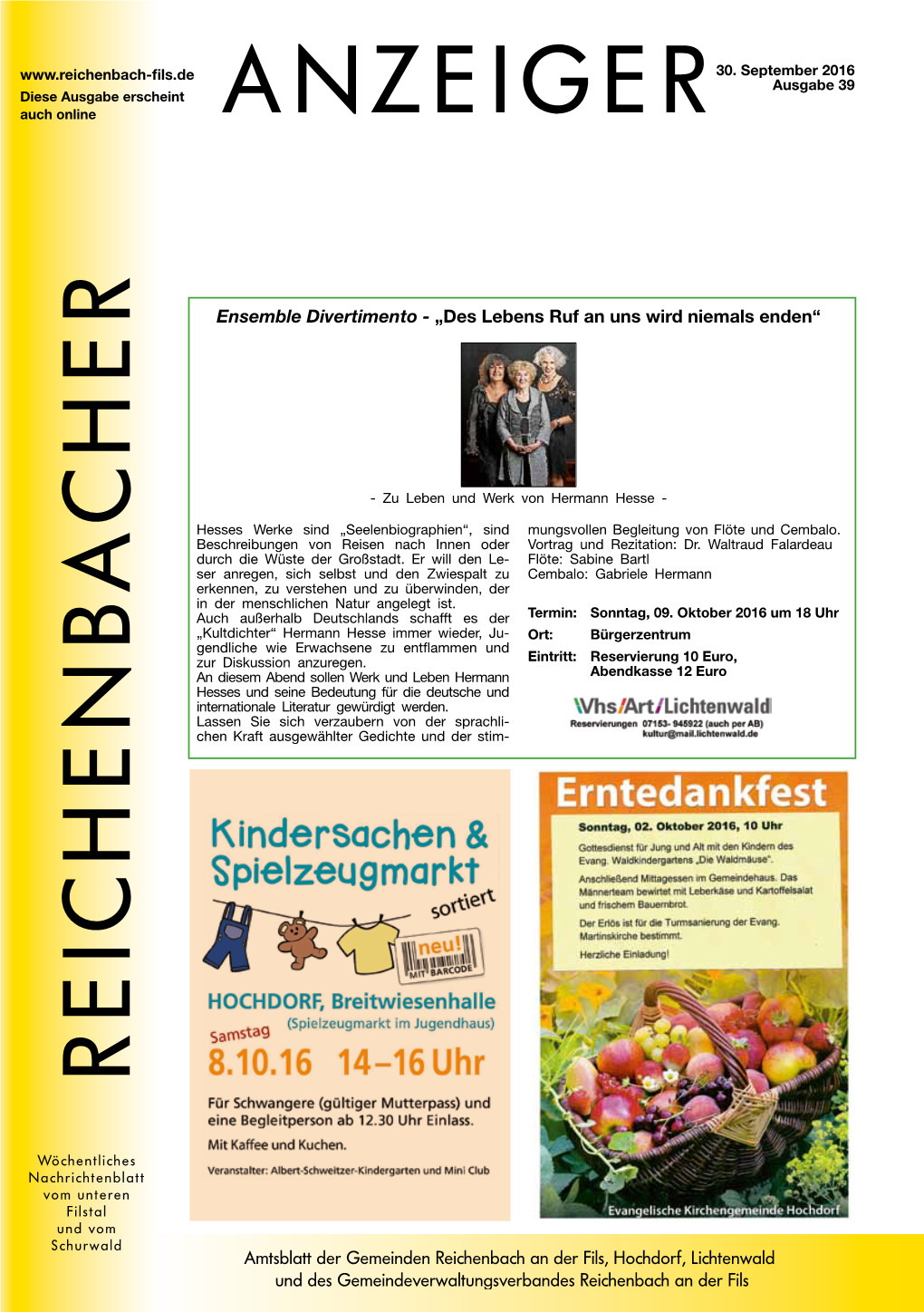 Reichenbach, Hochdorf, Lichtenwald KW 39 ID 117157