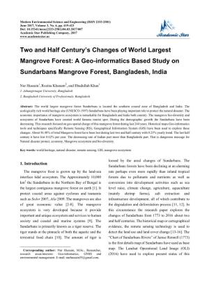 Two and Half Century's Changes of World Largest Mangrove Forest