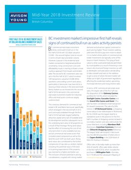 Mid-Year 2018 Investment Review British Columbia