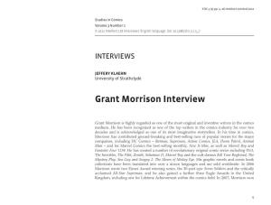 Grant Morrison Interview