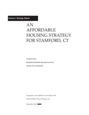 An Affordable Housing Strategy for Stamford, Ct