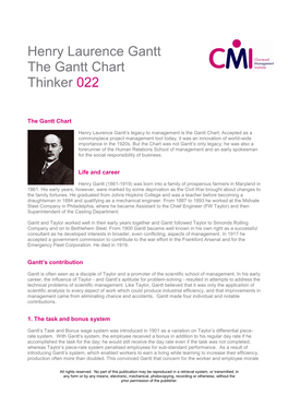 Henry Laurence Gantt the Gantt Chart Thinker 022