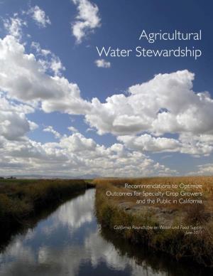 Agricultural Water Stewardship