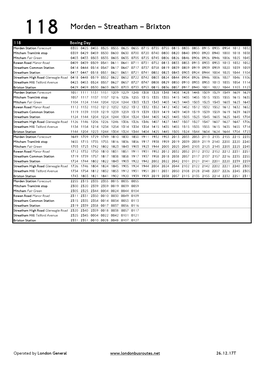 118 Morden – Streatham – Brixton