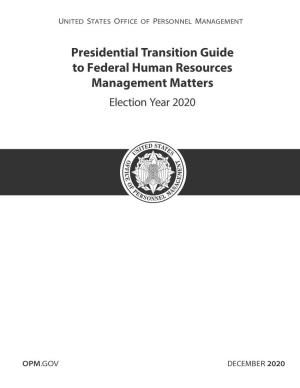 Presidential Transition Guide 2020