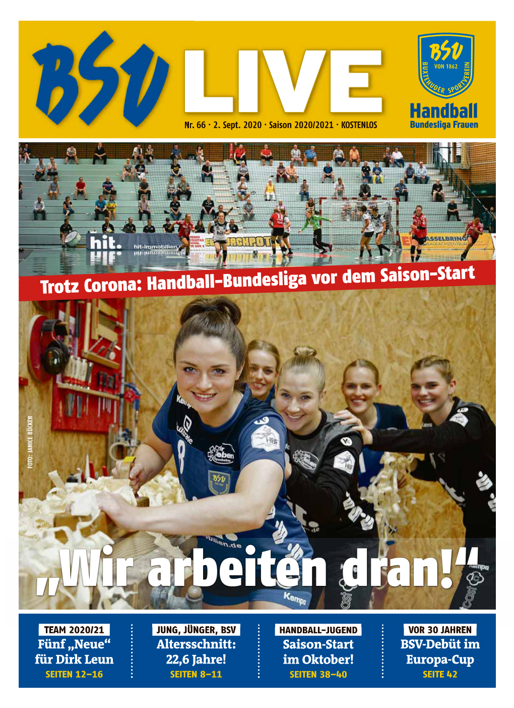 Handball-Bundesliga Vor Dem Saison-Start FOTO: JANICE BÜCKER JANICE FOTO