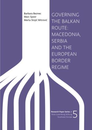 Macedonia, Serbia and the European Border Regime