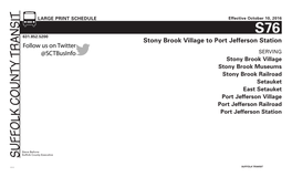 S76 Stony Brook Village to Port Jefferson Station