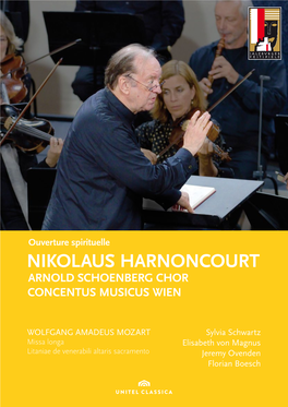 Nikolaus Harnoncourt Arnold Schoenberg Chor CONCENTUS MUSICUS WIEN