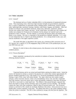AP-42, CH 6.14: Maleic Anhydride