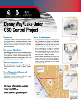 Denny Way/ Lake Union CSO Control Project