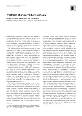 Treatment of Primary Biliary Cirrhosis