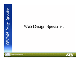 Web Design Specialist