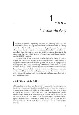 Semiotic Analysis