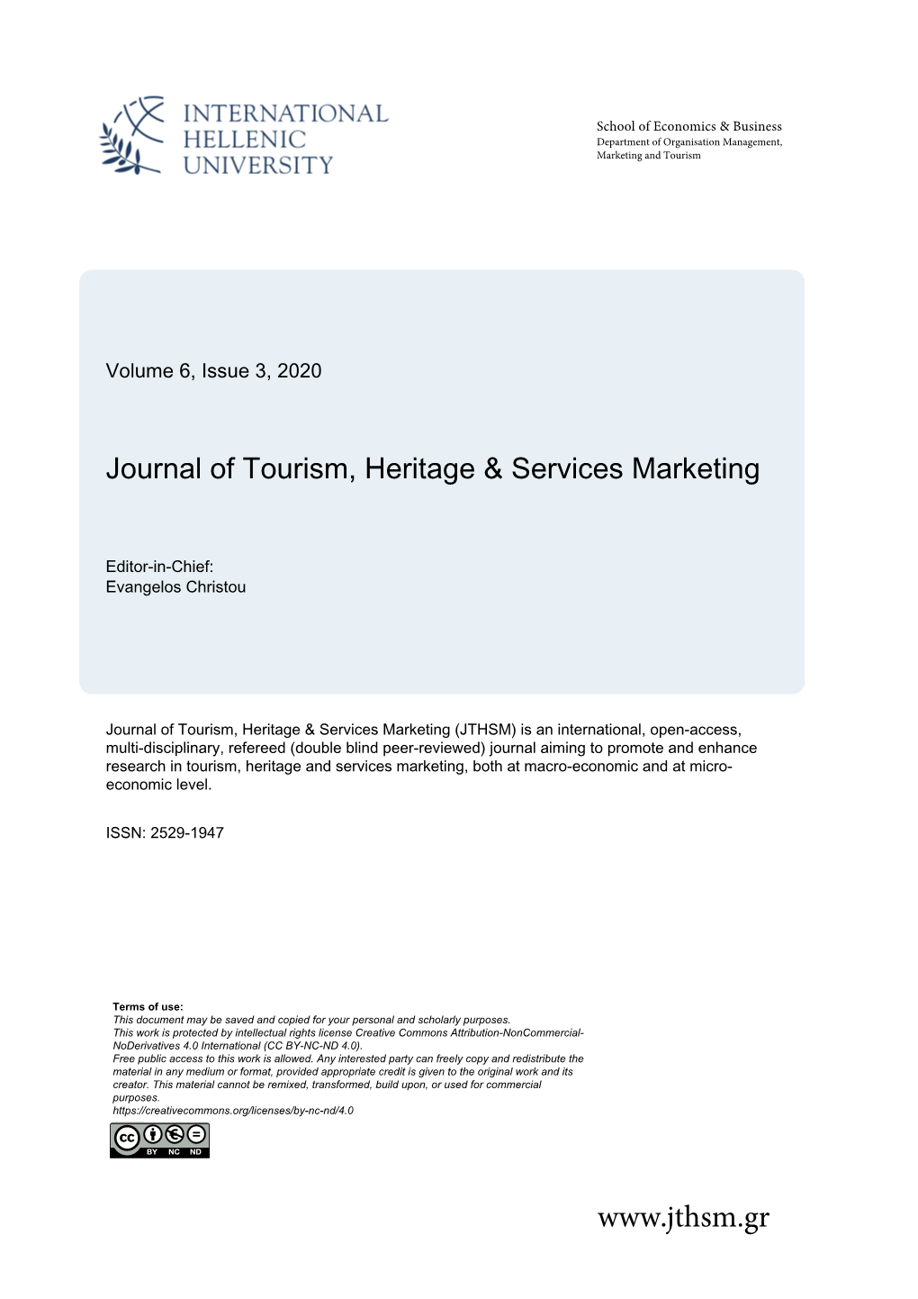 Hereas the Accuracy Levels of Models a Significant Impact on Restaurant Performance and That C Copyrigh T © 200 © 2020 Authors