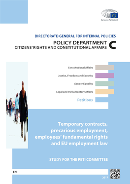 Temporary Contracts, Precarious Employment, Employees’ Fundamental Rights and EU Employment Law