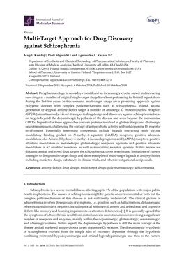 Multi-Target Approach for Drug Discovery Against Schizophrenia