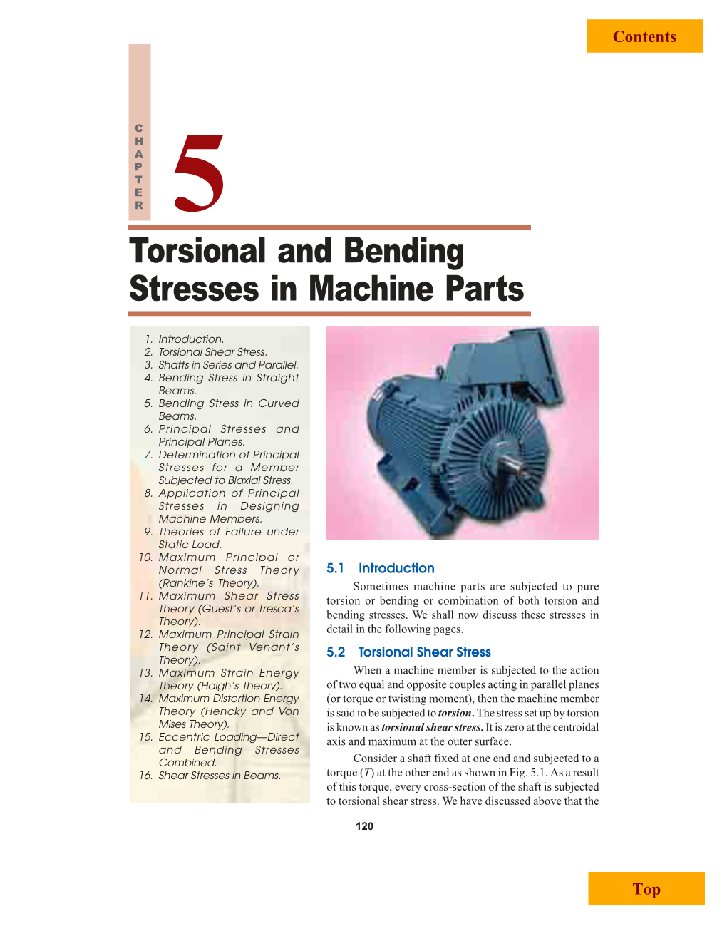 Torsional and Bending Stresses in Machine Parts