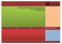Mineral and Waste Safeguarding [Hinckley & Bosworth Borough] Document S4/2015