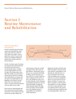 Gravel Roads: Maintenance and Design Manual-- Section I