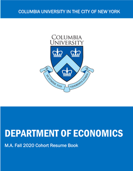 Department of Economics