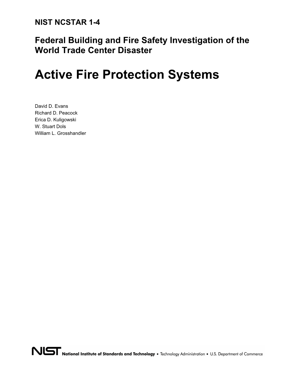 Active Fire Protection Systems