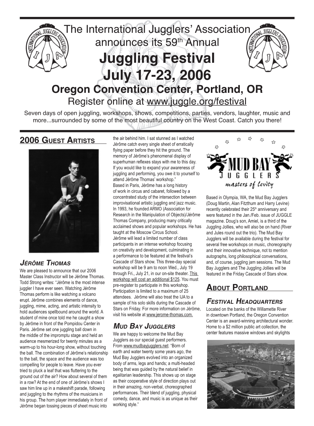Juggling Festival July 17-23, 2006