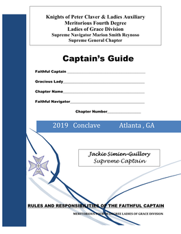 Captain's Guide