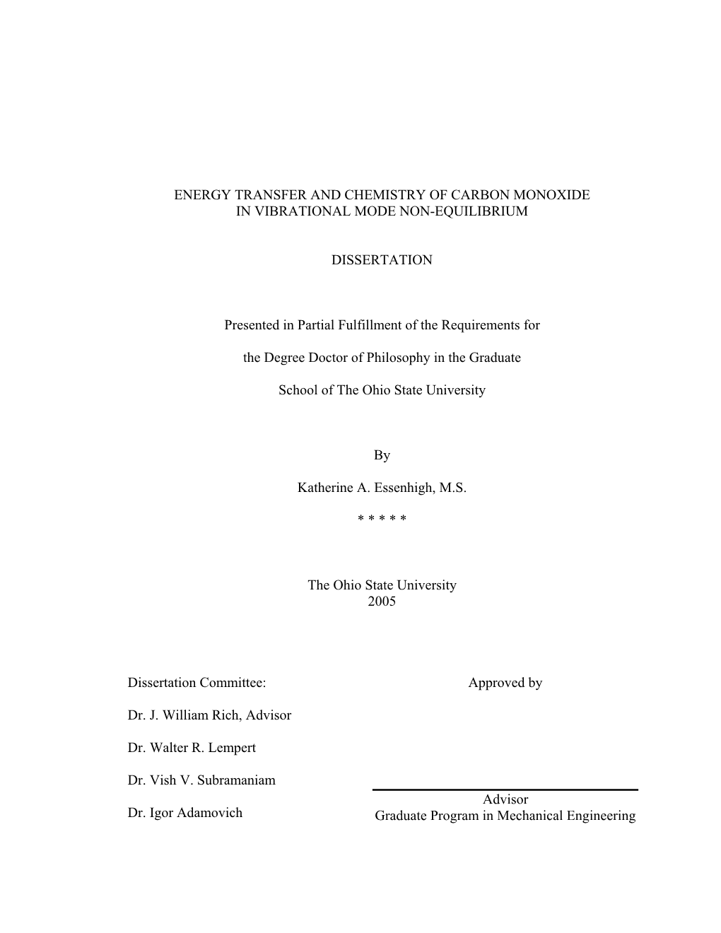 Energy Transfer and Chemistry of Carbon Monoxide in Vibrational Mode Non-Equilibrium