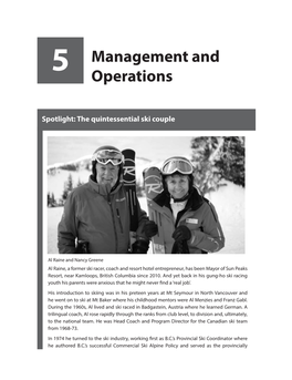 Chapter 5 Management and Operations