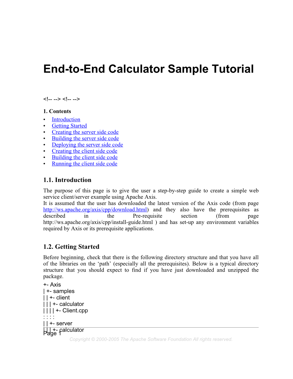 End-To-End Calculator Sample Tutorial
