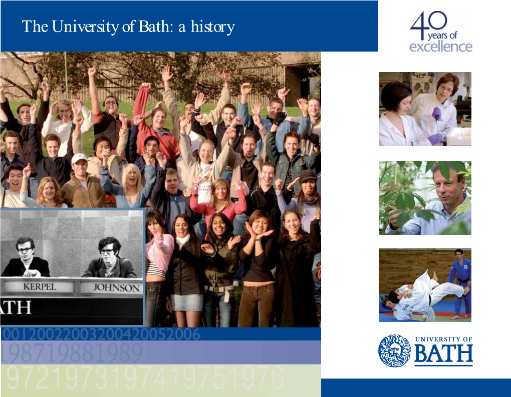 The University of Bath: a History Contents